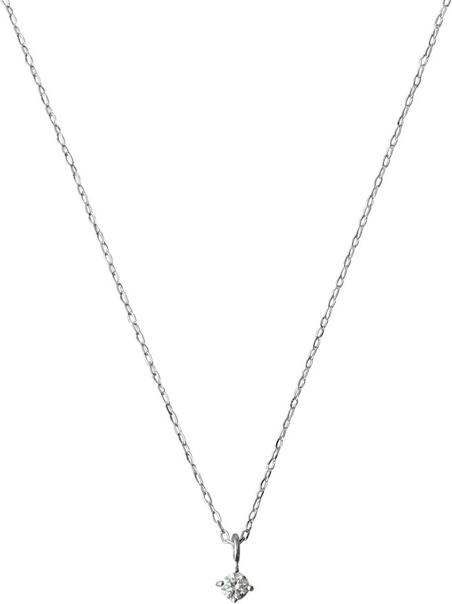 K10WG レイヤー ダイヤモンド ネックレス K10WG レイヤー ダイヤモンド ネックレス（ネックレス）｜ete（エテ